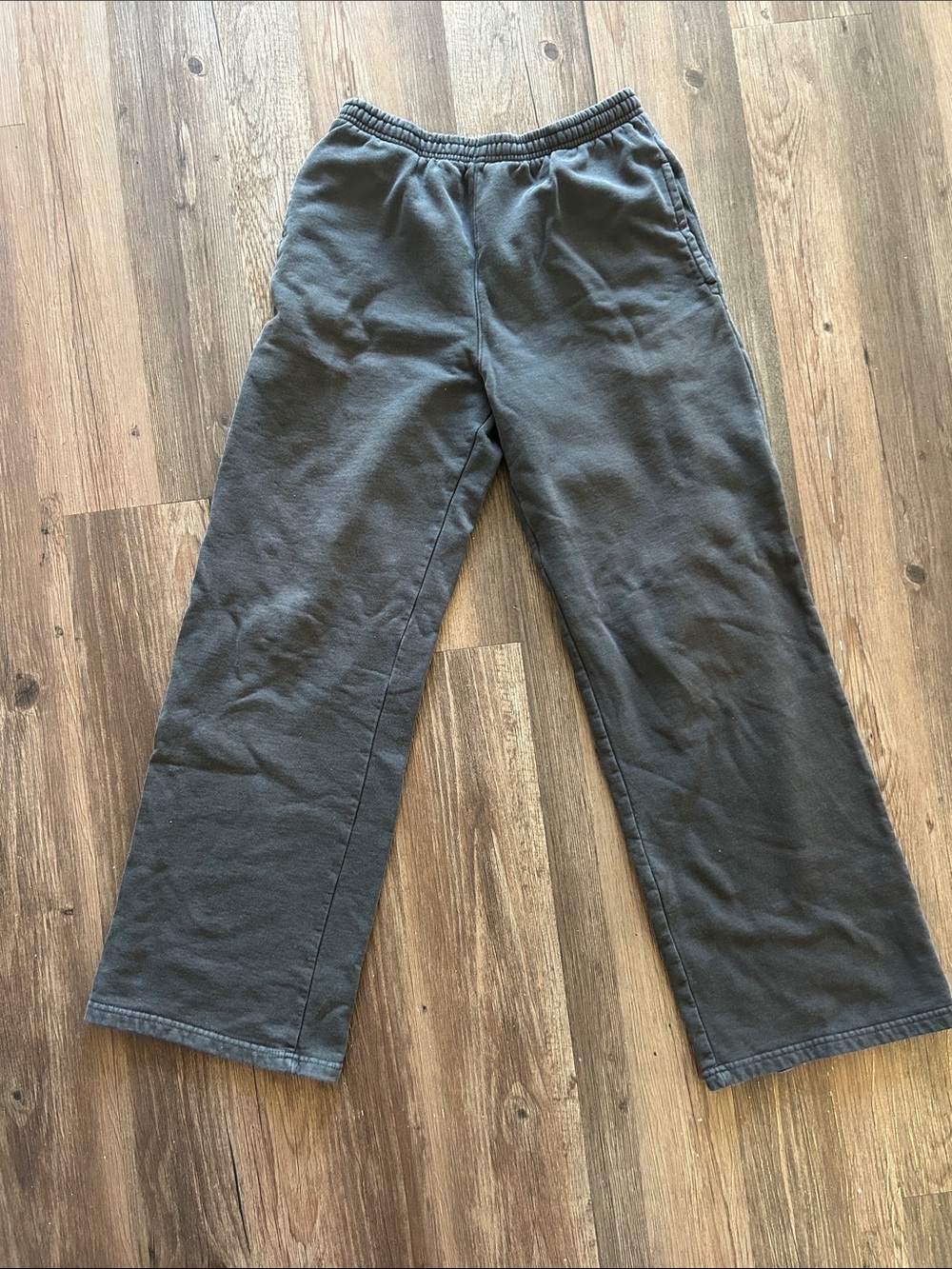 Brandy Melville black Wide-Leg Sweatpants